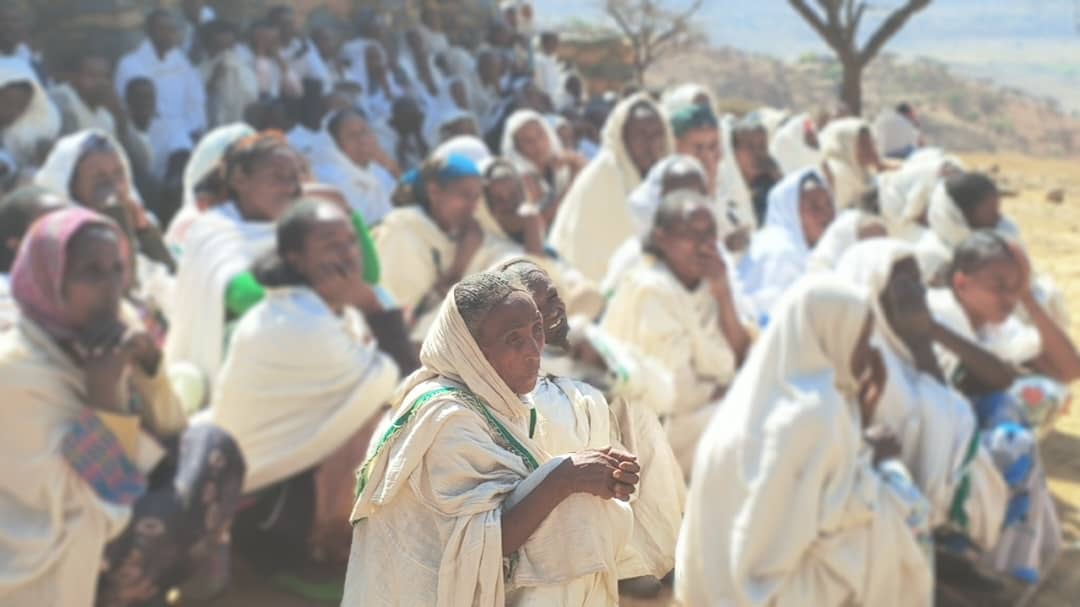 Distributing life saving donations in Amdo, Tigray region of Ethiopia. March 03, 2024